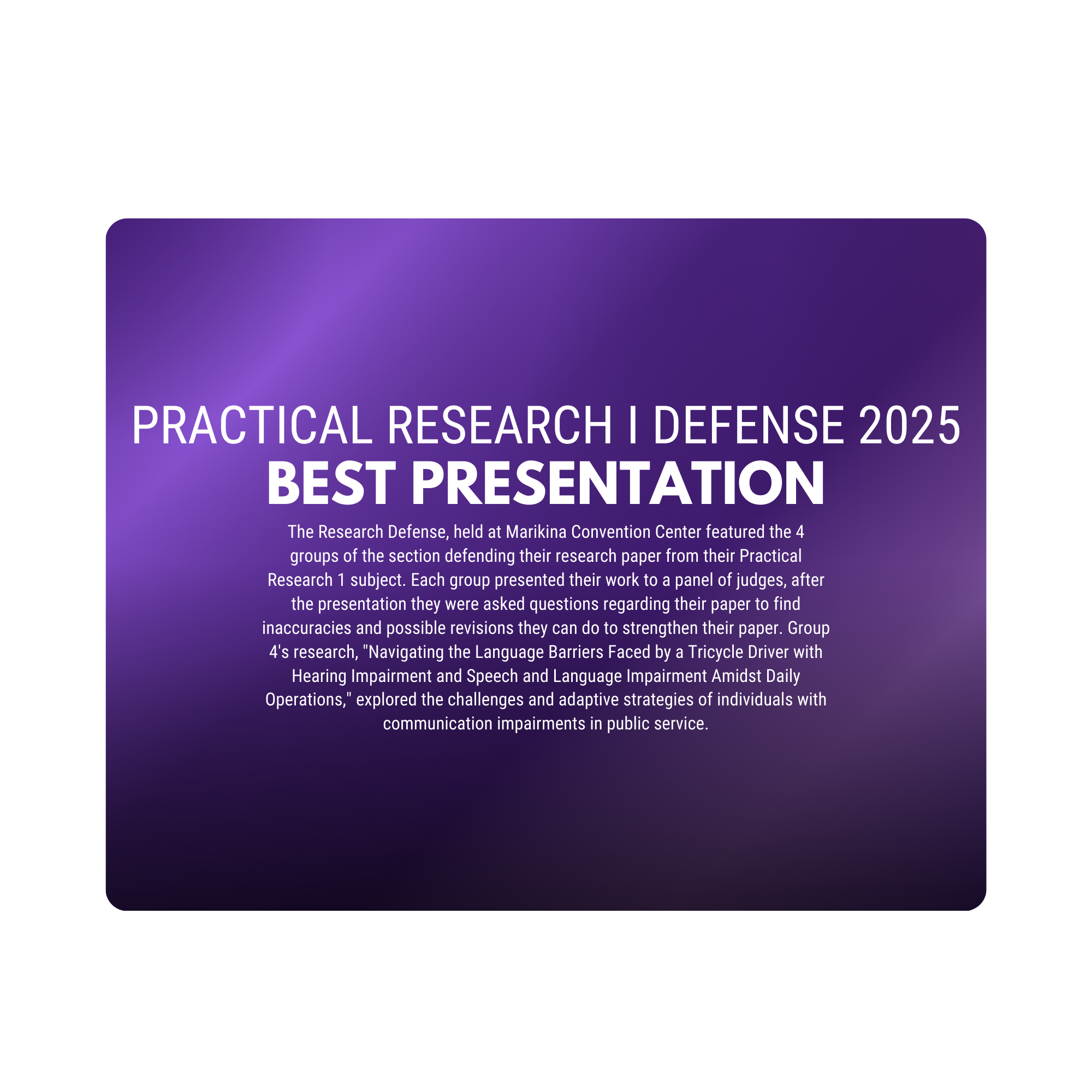 Award Certificate